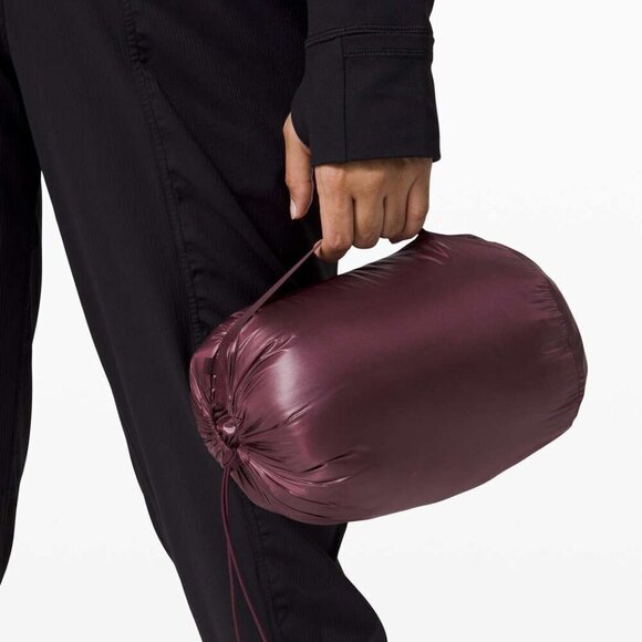 Lululemon Pack It Down Jacket *Shine Bordeaux Drama- Size 8 - Picture 5 of 12